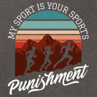 My Sport Is Your Sports Punishment Track Cross Country Cotton Canvas Backpack