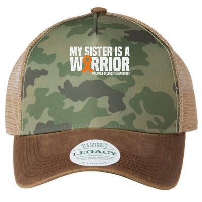 My Sister Is A Warrior Ms Multiple Sclerosis Awareness Legacy Tie Dye Trucker Hat