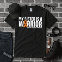 My Sister Is A Warrior Ms Multiple Sclerosis Awareness Tall T-Shirt