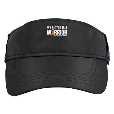 My Sister Is A Warrior Ms Multiple Sclerosis Awareness Adult Drive Performance Visor