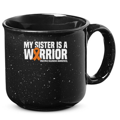 My Sister Is A Warrior Ms Multiple Sclerosis Awareness 15oz Campfire Ceramic Mug