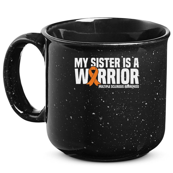 My Sister Is A Warrior Ms Multiple Sclerosis Awareness 15oz Campfire Ceramic Mug