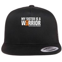 My Sister Is A Warrior Ms Multiple Sclerosis Awareness Flatbill Hat