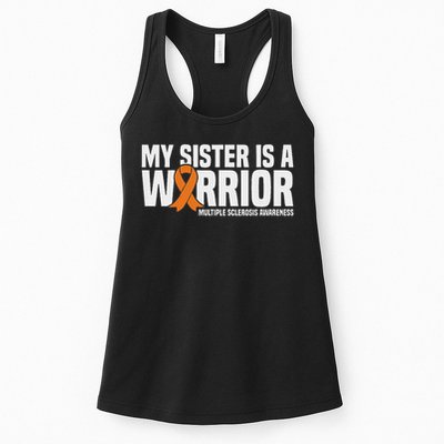 My Sister Is A Warrior Ms Multiple Sclerosis Awareness Womens Tank Top