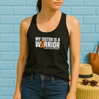 My Sister Is A Warrior Ms Multiple Sclerosis Awareness Womens Tank Top