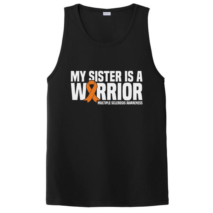 My Sister Is A Warrior Ms Multiple Sclerosis Awareness PosiCharge Competitor Tank