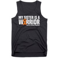 My Sister Is A Warrior Ms Multiple Sclerosis Awareness Tank Top