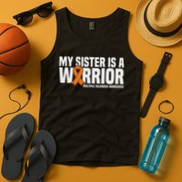 My Sister Is A Warrior Ms Multiple Sclerosis Awareness Tank Top