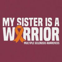 My Sister Is A Warrior Ms Multiple Sclerosis Awareness 16oz Travel Tumbler