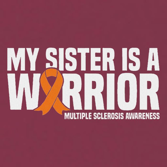 My Sister Is A Warrior Ms Multiple Sclerosis Awareness 16oz Travel Tumbler