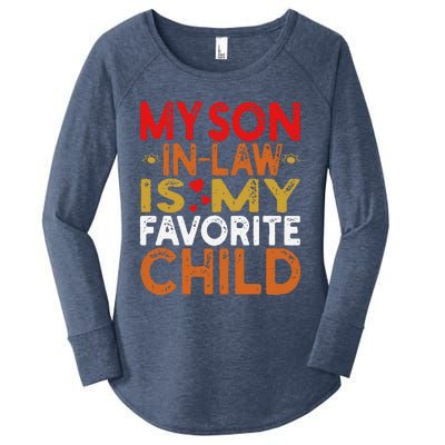 My Son In Law Is My Favorite Child Funny Replaced Daughter Women's Perfect Tri Tunic Long Sleeve Shirt