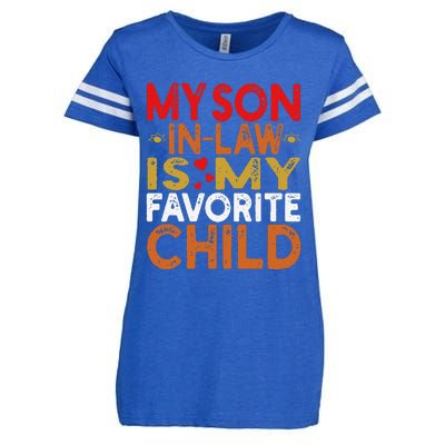 My Son In Law Is My Favorite Child Funny Replaced Daughter Enza Ladies Jersey Football T-Shirt