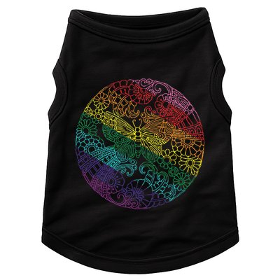 Mandala Symbol In Rainbow Colors Doggie Tank