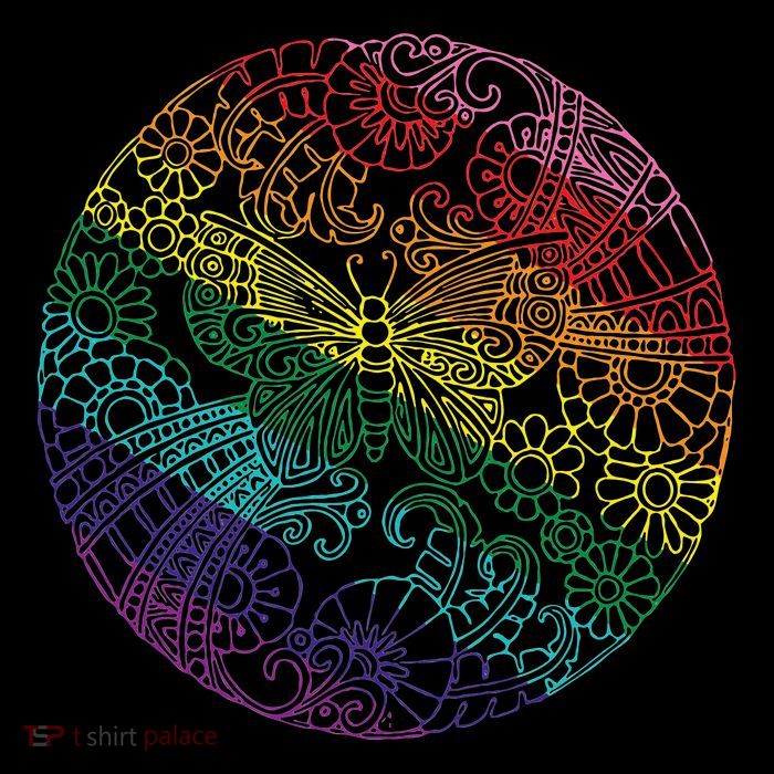 Mandala Symbol In Rainbow Colors Performance Shirt