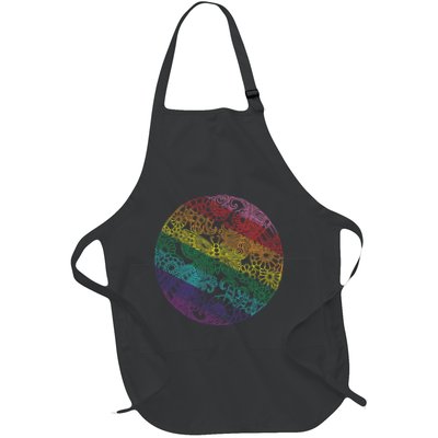 Mandala Symbol In Rainbow Colors Apron