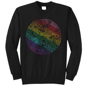 Mandala Symbol In Rainbow Colors Sweatshirt