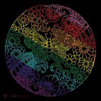Mandala Symbol In Rainbow Colors Backpack