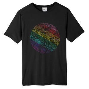 Mandala Symbol In Rainbow Colors Tall Fusion ChromaSoft Performance T-Shirt