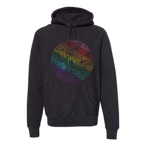 Mandala Symbol In Rainbow Colors Premium Hoodie