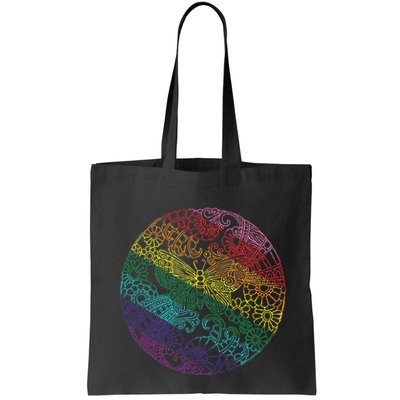 Mandala Symbol In Rainbow Colors Bag