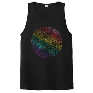 Mandala Symbol In Rainbow Colors PosiCharge Competitor Tank