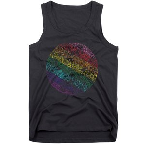 Mandala Symbol In Rainbow Colors Tank Top