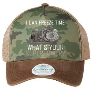 My Superpower? I Can Freeze Time Photographer Great Gift Legacy Tie Dye Trucker Hat