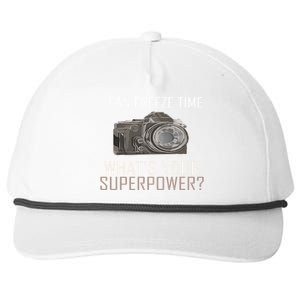 My Superpower? I Can Freeze Time Photographer Great Gift Snapback Five-Panel Rope Hat