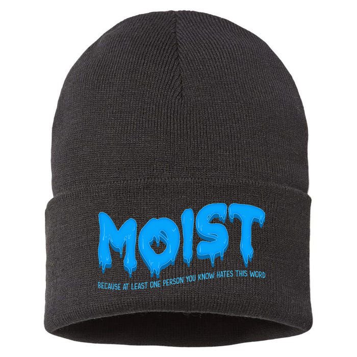 Moist Sarcastic Inappropriate Sustainable Knit Beanie