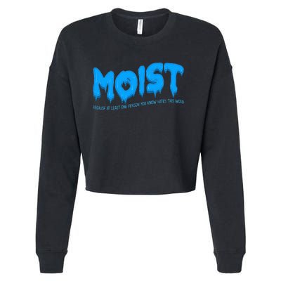 Moist Sarcastic Inappropriate Cropped Pullover Crew