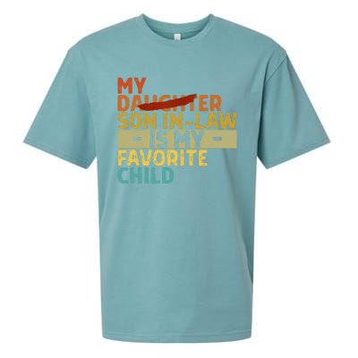 My Son In Law Is My Favorite Child Funny Replaced Daughter Sueded Cloud Jersey T-Shirt