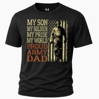 My Son Is A Soldier Hero Proud Army Dad Us Military Father Funny Gift Cooling Performance Crew T-Shirt