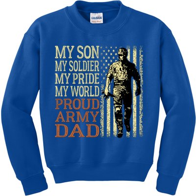 My Son Is A Soldier Hero Proud Army Dad Us Military Father Funny Gift Kids Sweatshirt