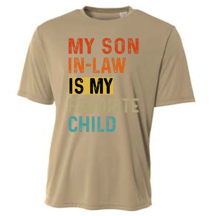 My Son In Law Favorite Child Humor Funny Family Retro Cooling Performance Crew T-Shirt