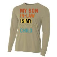 My Son In Law Favorite Child Humor Funny Family Retro Cooling Performance Long Sleeve Crew