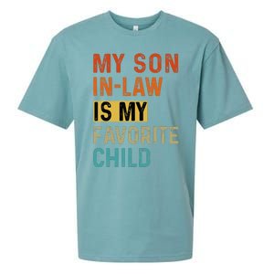 My Son In Law Favorite Child Humor Funny Family Retro Sueded Cloud Jersey T-Shirt