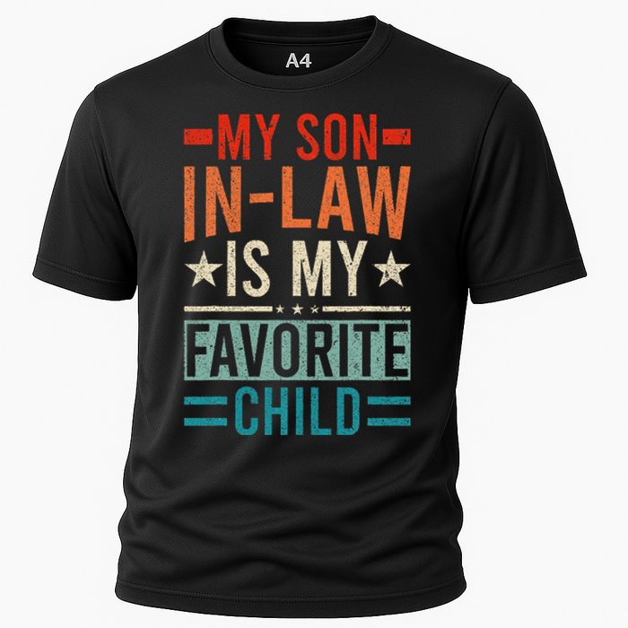 My Son In Law Is My Favorite Child Retro Funny Son In Law Cooling Performance Crew T-Shirt