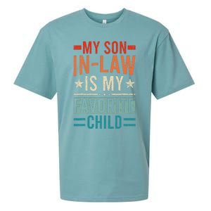 My Son In Law Is My Favorite Child Retro Funny Son In Law Sueded Cloud Jersey T-Shirt