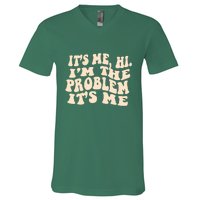 Meme Shirt It's Me, Hi I'm The Problem Funny Saying Humor Saying V-Neck T-Shirt