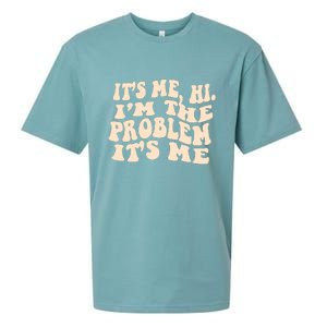 Meme Shirt It's Me, Hi I'm The Problem Funny Saying Humor Saying Sueded Cloud Jersey T-Shirt