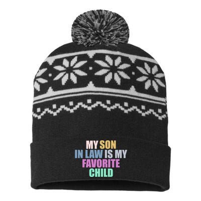 My Son In Law Is My Favorite Child USA-Made Snowflake Beanie