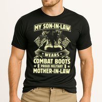My Son In Law Wears Combat Boots Proud Military Mother In Law Cooling Performance Crew T-Shirt