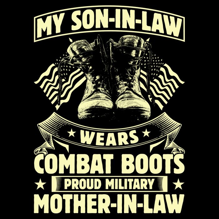 My Son In Law Wears Combat Boots Proud Military Mother In Law Cooling Performance Crew T-Shirt