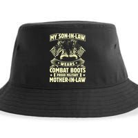 My Son In Law Wears Combat Boots Proud Military Mother In Law Sustainable Bucket Hat