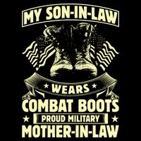 My Son In Law Wears Combat Boots Proud Military Mother In Law Sustainable Bucket Hat