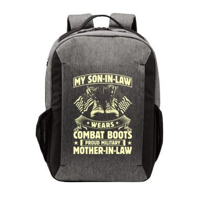 My Son In Law Wears Combat Boots Proud Military Mother In Law Vector Backpack
