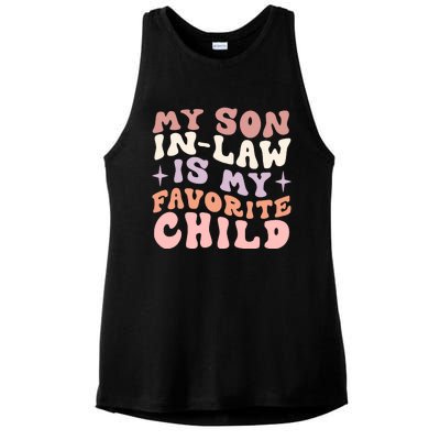 My Son In Law Is My Favorite Child Ladies PosiCharge Tri-Blend Wicking Tank