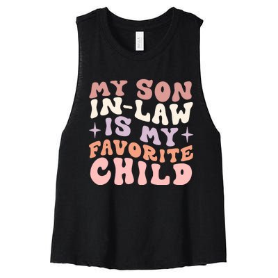 My Son In Law Is My Favorite Child Women's Racerback Cropped Tank