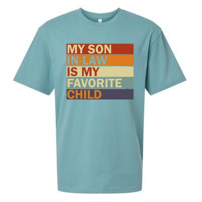 My SonInLaw Is My Favorite Child Family Humor Dad Mom Sueded Cloud Jersey T-Shirt