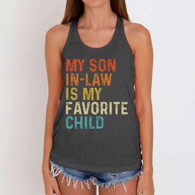 My Son In Law Is My Favorite Child Women's Knotted Racerback Tank